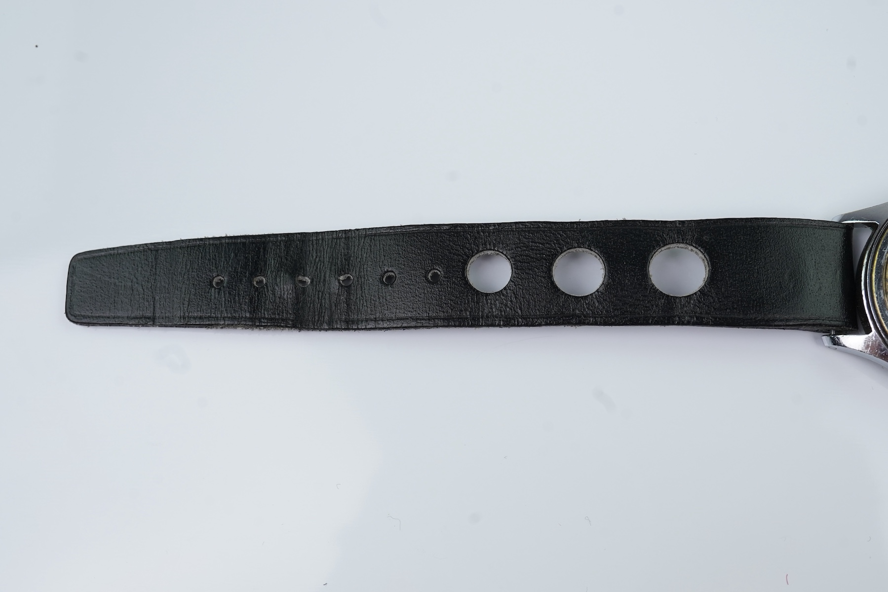 A gentleman's stainless steel WWII British Military Timor Army Trade Pattern manual wind wrist watch